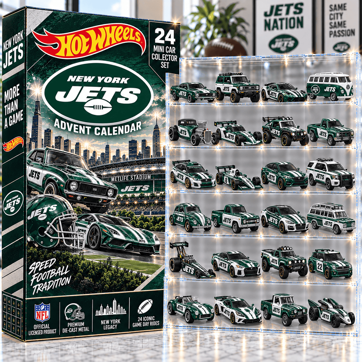 NYJ Premium Mini Car Advent Calendar NTNA