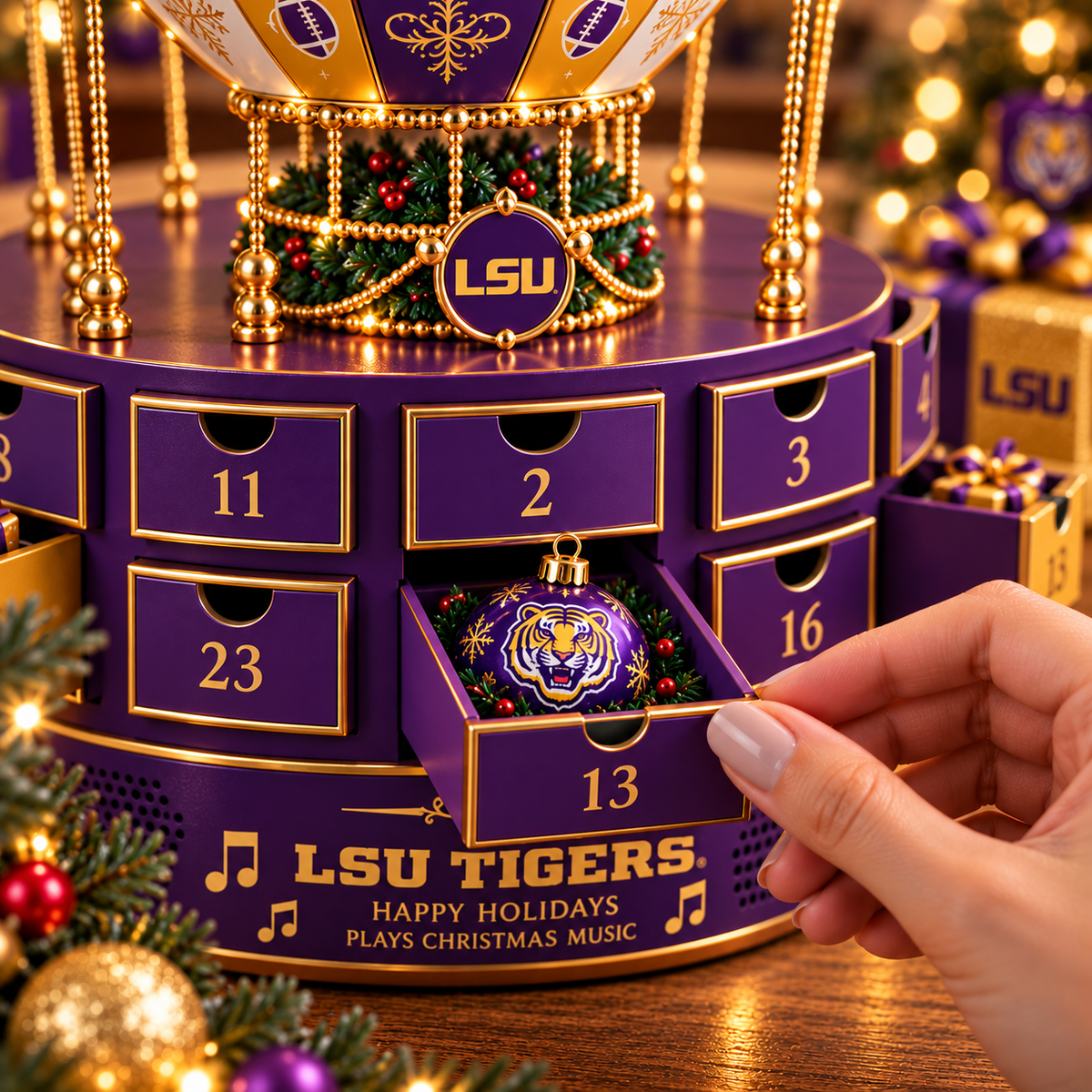 LSU Premium Christmas Advent Calendar BMD
