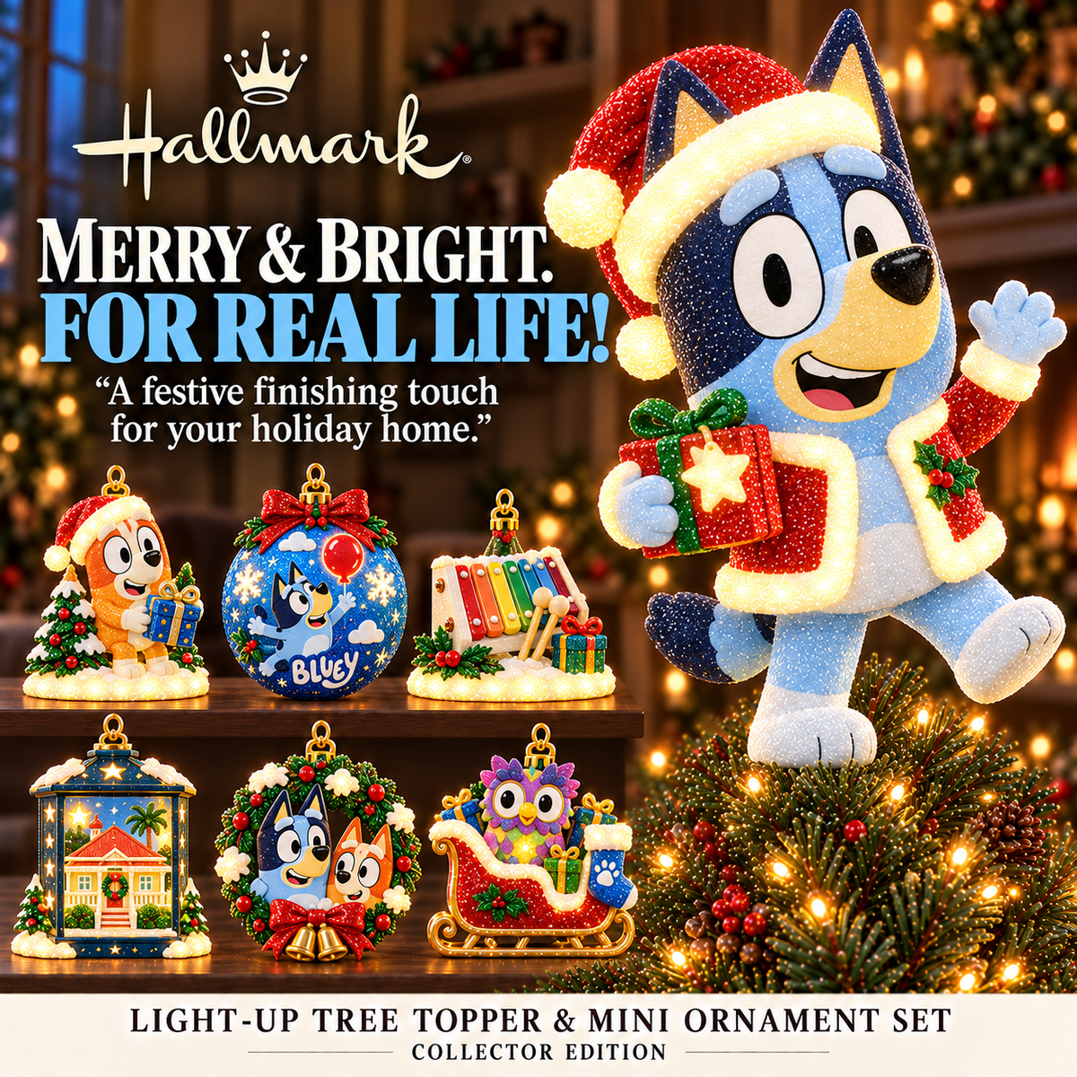 BLU GLITTER CHRISTMAS COLLECTOR HQH