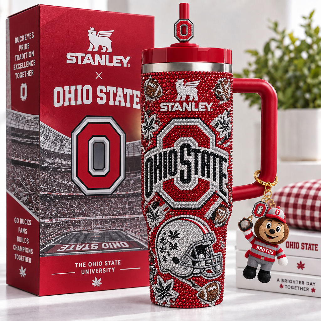 Ohio State Buckeyes 40oz Tumbler With Handle TTNL