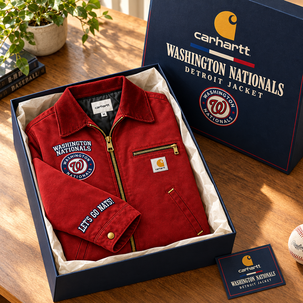 Washington Nationals Baseball Embroidered Detroit Jacket