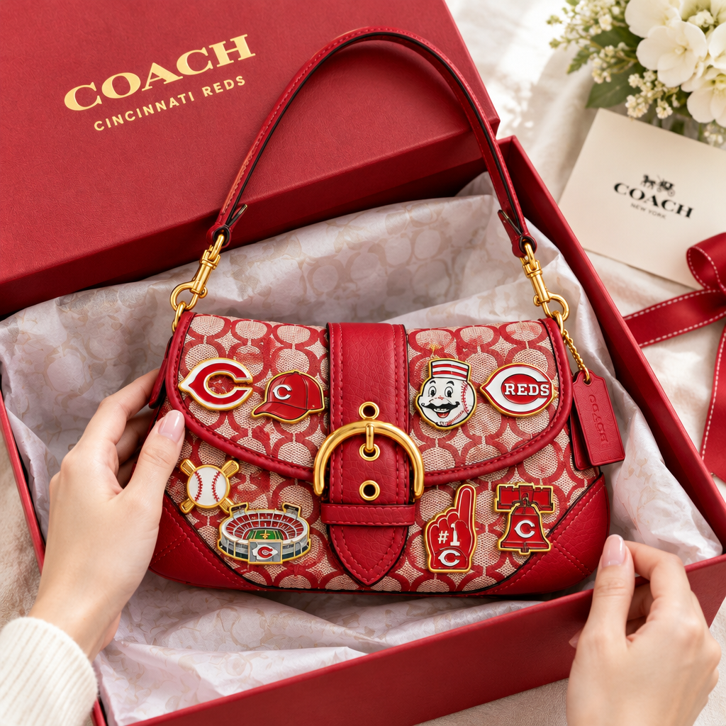 Cincinnati Reds Soho Bag With Charm