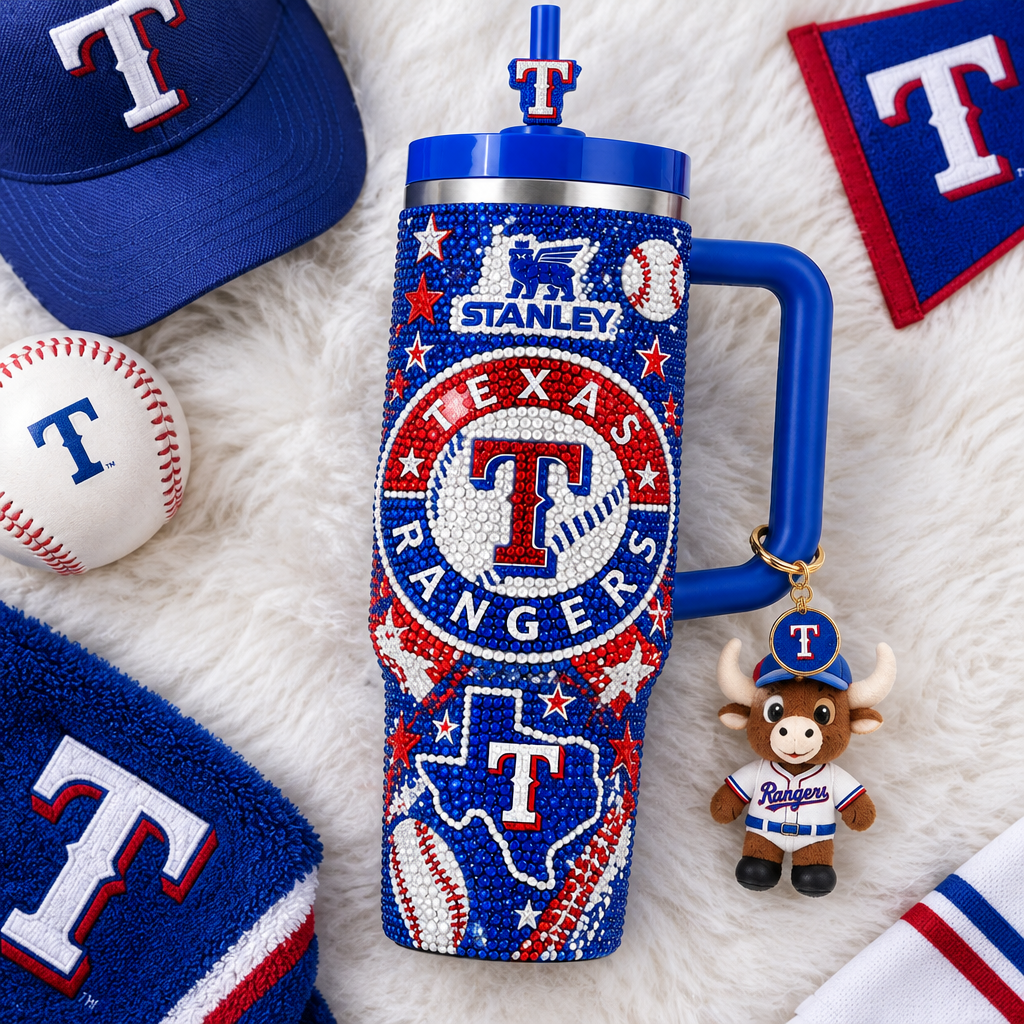 Texas Rangers 40oz Tumbler With Handle TTNL